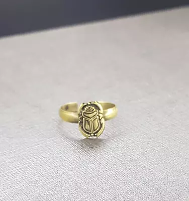 A Wonderful Ancient Egyptian Scarab Beetle Amulet Ring • $90