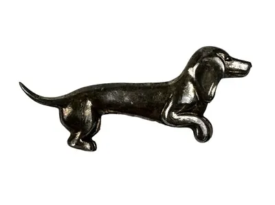 Mexico 925 Sterling Silver Dachshund Weiner Dog Brooch Pin • $26.99