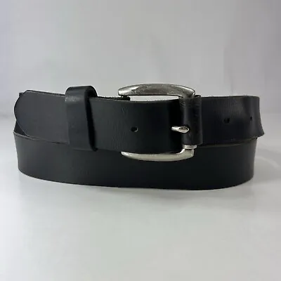 Black Genuine Leather Work Belt - Mexico - Men's Size 42/105 • $14.40
