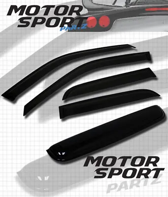 JDM Outside Mount 2MM Vent Visors 5pcs & Sunroof Chevy S-10 Crew Cab 01-04 • $46.65