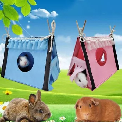 Pet Nest Tent Rabbit Hamster Corner Tent Squirrel Honey Bag Hamster Accessories • £5.95