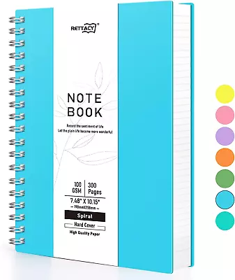 B5 Wirebound Notebooks Colorful Spiral Notebooks 150 Sheets/300 Pages • £18.19