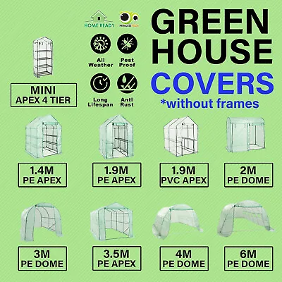 Garden Greenhouse Mini/Walk-In Green House Shed Storage Replacement Cover Only • $49.90