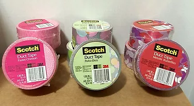 Three Rolls 3M Scotch Design Gallery Duct Tape Multiple Variations Brand New • $7.90