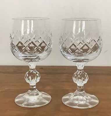 2 Bohemia Crystal *Bristol* Wine￼ Glasses  - 150ml • $30