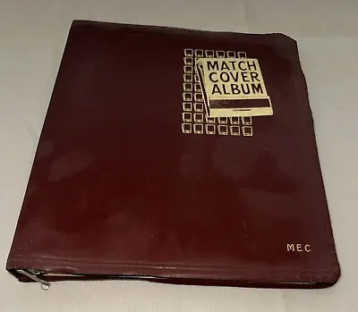 Vintage MATCH BOOK COVER ALBUM With 104 Small And Large Empty Covers • $29.99