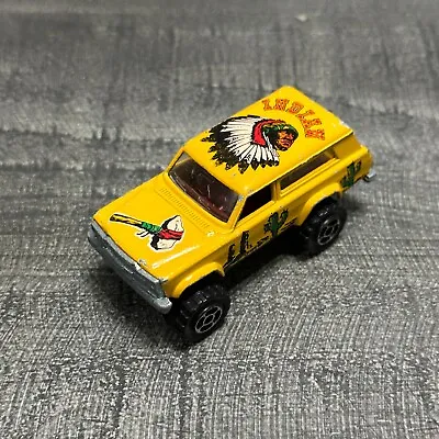 Vintage Majorette No. 236 4x4 Cherokee Indian Yellow 1:64 Scale Die Cast Toy Car • $8.95