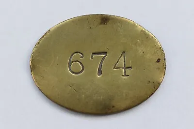 Railway Pay Check Token No. 674 • £7.84