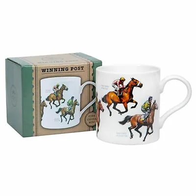 Gift Boxed Fine China Full Colour Mug - Classic Winning Post Horse Racing  • £8.25