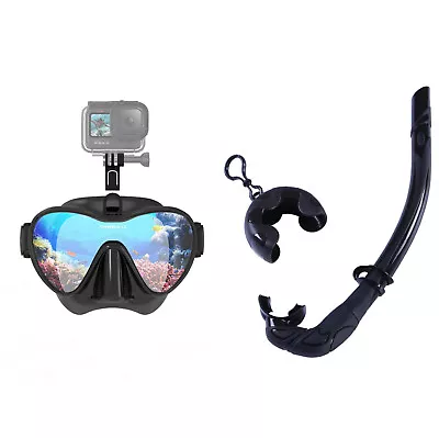 $70 • Buy Professional Snorkeling/Diving Liquid Silicone Snorkel And Mask With GoPro Mount