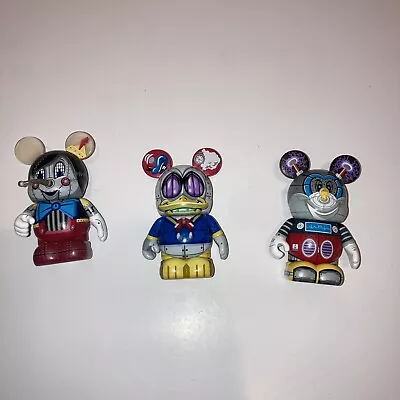 Lot Of 3 DISNEY Vinylmation - ROBOTS Series 3 DONALD Mickey And Pinocchio Bots • $19.99