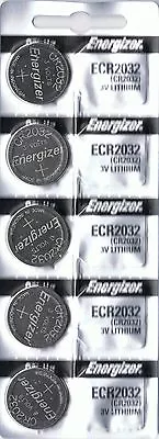 5 New ENERGIZER CR2032 Lithium 3v Coin Battery Australia Stock FAST SHIPPING • $112.99