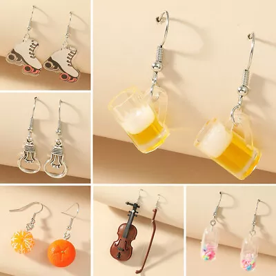 Fashion Fun Earrings Drop Dangle Fruit Beers Violin Pendant Jewelry Accessories • $1.86