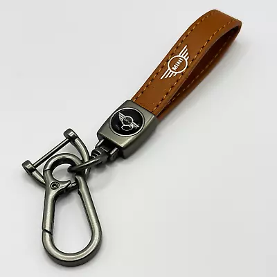 For MINI Cooper S JCW Metal Leather Keyring Luxury Keychain High Quality Car • $12.42