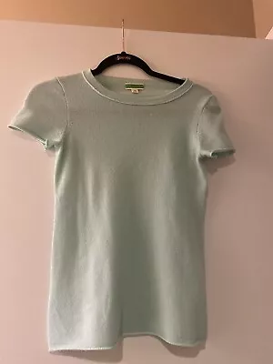 J. Crew Women's XS 100% Cashmere Relaxed T-Shirt Short Min Green • $24.99