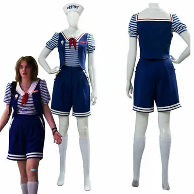 £20.95 • Buy Halloween Stranger Things Robin Scoops Ahoy Cosplay Costume Uniform Fancy Dress