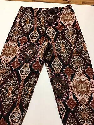**wet Seal Leggings Hacci Print 95% Polyester 5% Spandex Red Triangle Patter Nwt • $7.96