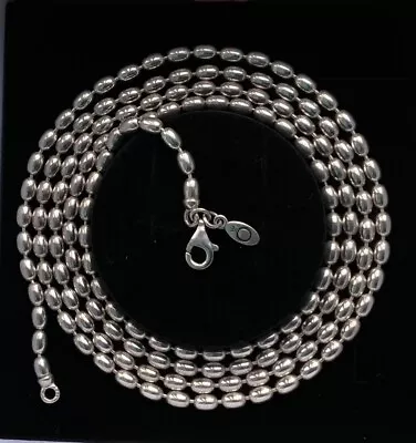 Pandora Sterling Silver Rice Bead Chain ( Approx 80cm/31”) • £95
