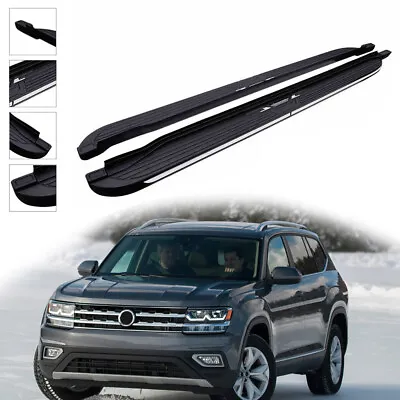 Black Running Boards Fit For VW Volkswagen Atlas 2018-2024 Accessories Side Step • $275