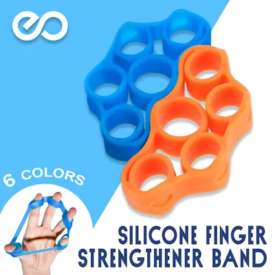 $5.95 • Buy Finger Strengthener Band Trainer Grip Tension Exerciser Hand Fitness Resistance