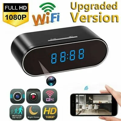 $47.99 • Buy HD 1080P Spy Camera WiFi Hidden Wireless Nanny Alarm Night Vision Security Cam 