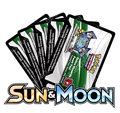 Pokemon Online TCG Codes - SUN & MOON Sets - Free Postage! Catch 'em All! • $12