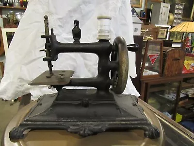 Antique Original Muller #12 Cast Iron Hand Crank Sewing Machine. Germany  • $795