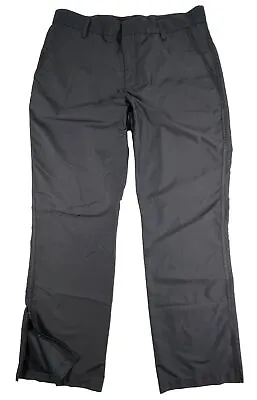 J LINDEBERG Troyan Micro Twill Water Repellant Golf Pants 34x32 Zip Front  Black • $45.95