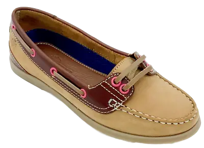 Ladies Catesby Leather Loafers Slip On Boat Shoes Deck Yachting Casual Pumps • £34.99