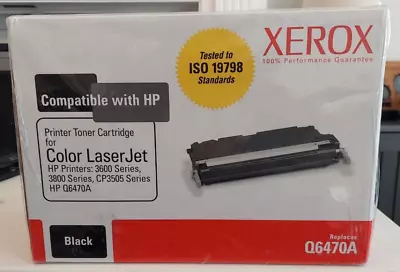 New - Xerox OEM Black Toner Cartridge HP Printers: 3600 3800 CP3505 HP Q6470A • $14.99
