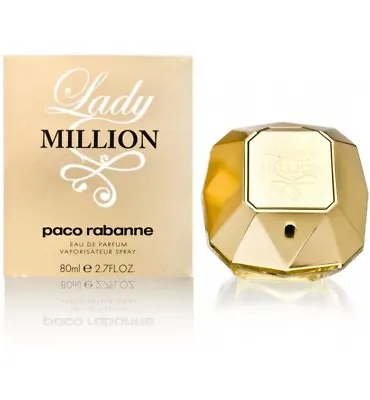 £55.95 • Buy Paco Rabanne Lady Million Eau De Parfum 80ml Spray | Damaged Box
