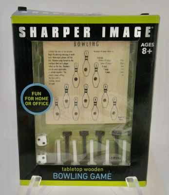 $4.99 • Buy Sharper Image Tabletop Wooden Mini Bowling Game -  For Home Or Office New.for 8+