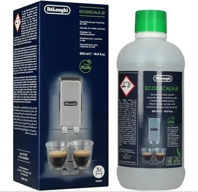 $39 • Buy DeLonghi EcoDecalk Natural Descaler For Coffee Machines 500ML DLSC500 GENUINE