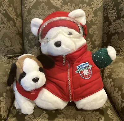 2004 SANTA BEAR Marshal Field’s Mr Bear Ski Patrol W/ Goggles & Dog 20 Years • $29.99