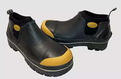 BOGS Mens Black Industrial Steel Toe Slip On ST Work Boots-52423-001 (Size 9) • $74.99