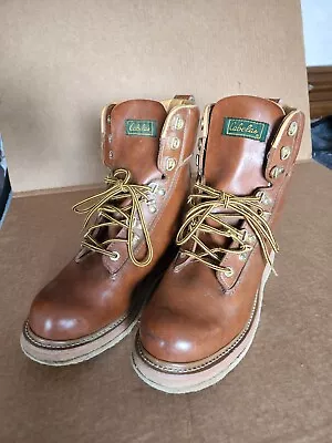 Cabela's Men's Size 10 Brown Felt Bottom Fly Fishing Wading Boots • $35