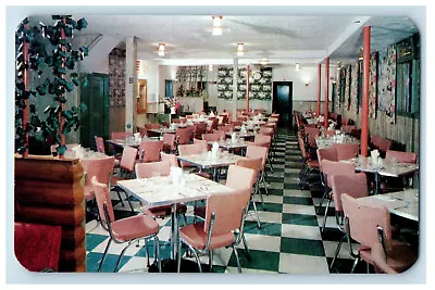 C1950's Dining Area Elmo Rocco Restaurant Mosley St Wasaga Beach Canada Postcard • $14.98