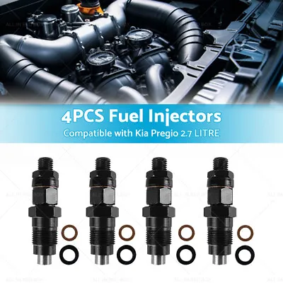 4PCS Diesel Fuel Injectors Suitable For Kia Pregio 2.7L 105078-0140 • $138.39