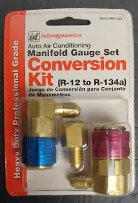 R134a Quick Coupler Manifold Gauge Set Conversion Kit Interdynamics  • $24.88