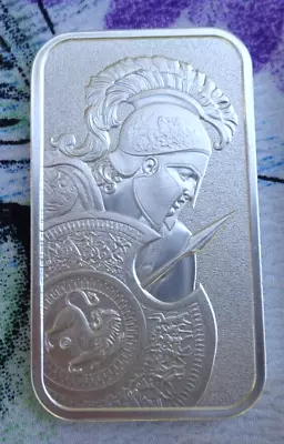 1 Oz. MOLON LABE Intaglio Mint Spartan Type I Bar .999 Fine Silver • $45.99