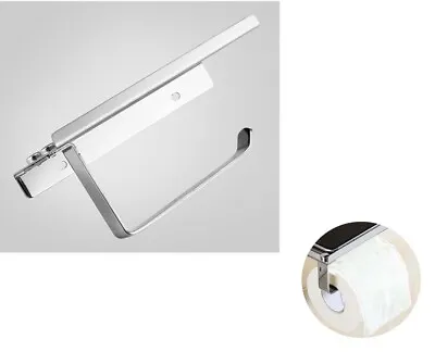 $6.89 • Buy INTSUPERMAI Toilet Paper Holder With Storage Shelf Stainless Enhanced Type