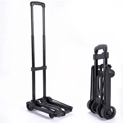 Folding Hand Truck Dolly Platform Cart Luggage Cart Trolley With Wheels Moving • $25.50