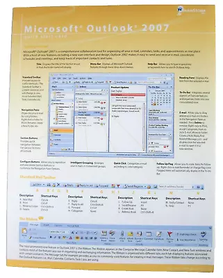 Microsoft Outlook 2007 Brainstorm Quick Start Card New  • $5.99