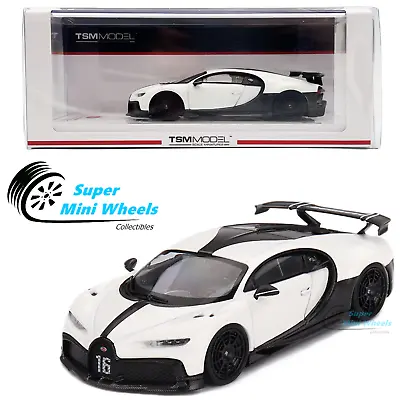 TSM-Model 1:43 Bugatti Chiron Pur Sport White - Diecast - TSM430594D • $49.99