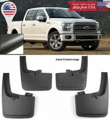 4pcs Front Rear Mud Flaps Splash Guards W/ Fender Flares For 2015-2020 Ford F150 • $56.99