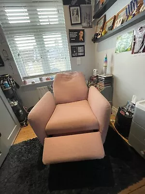 Ikea Recliner Chair Pink • £95