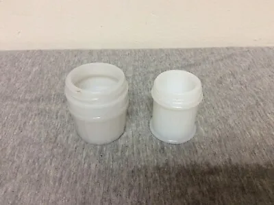 Small Milk Glass Jars Lot Of Two • $6