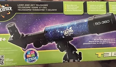 Edu Science Land & Sky 360 Tabletop Refractor Telescope - Blue (H193018) • £18.99