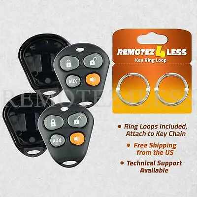 2 For Viper Orange Button Remote Shell Case Car Key Fob Cover 4b • $7.95