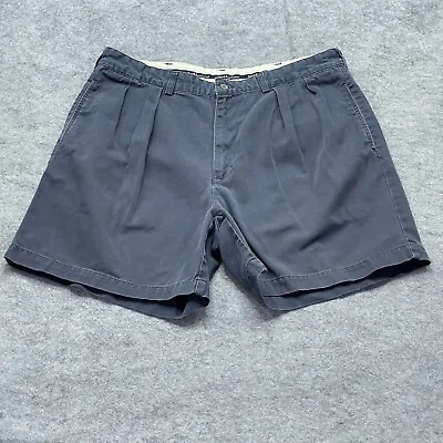 $20.99 • Buy Polo Ralph Lauren Chino Shorts Men 36 Blue Andrew Pleated Cotton 6  Dark Wash